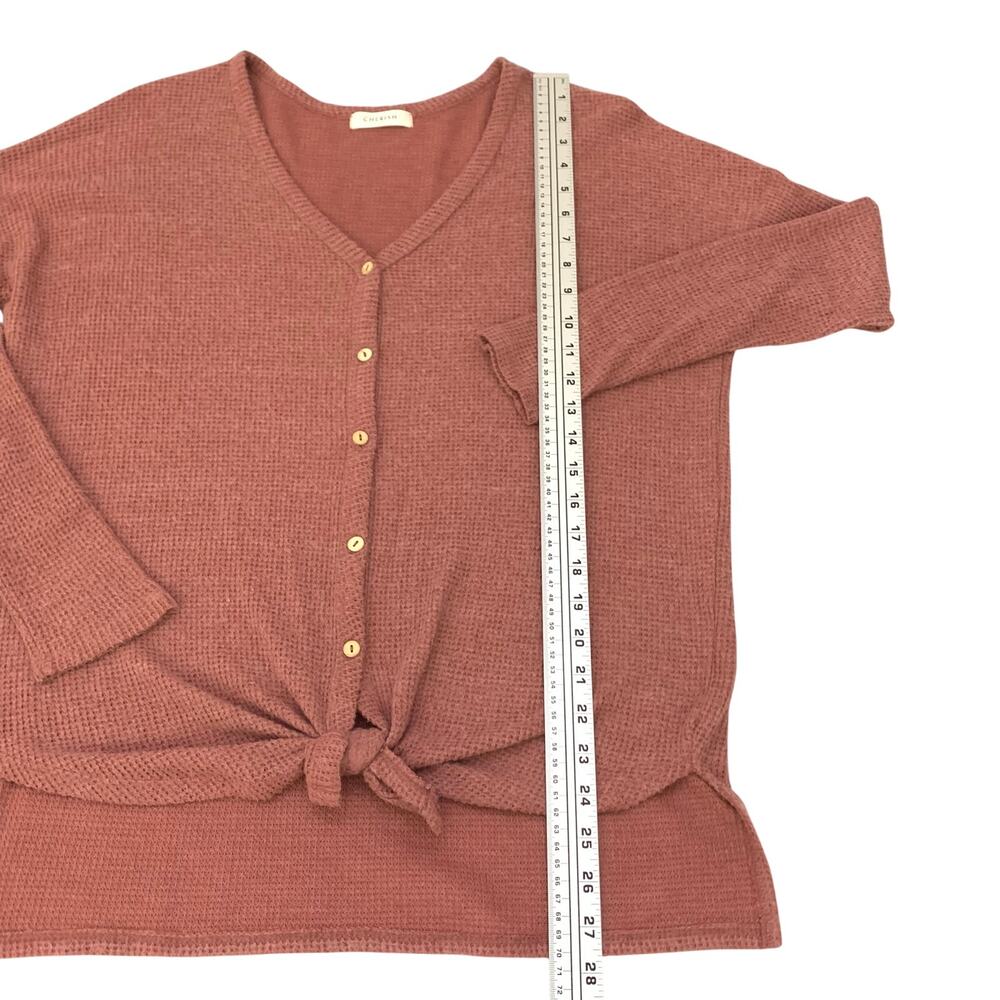 Bundle 2 - Cherish Womens Tops Sz Small Mauve Pink Tones Long Sleeves Oversized - Picture 12 of 16